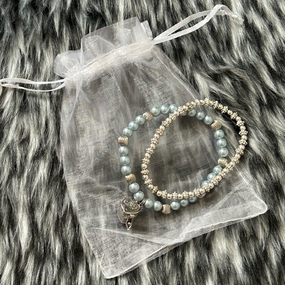 Blue & Silver Bracelet Set - Picture 1 of 5